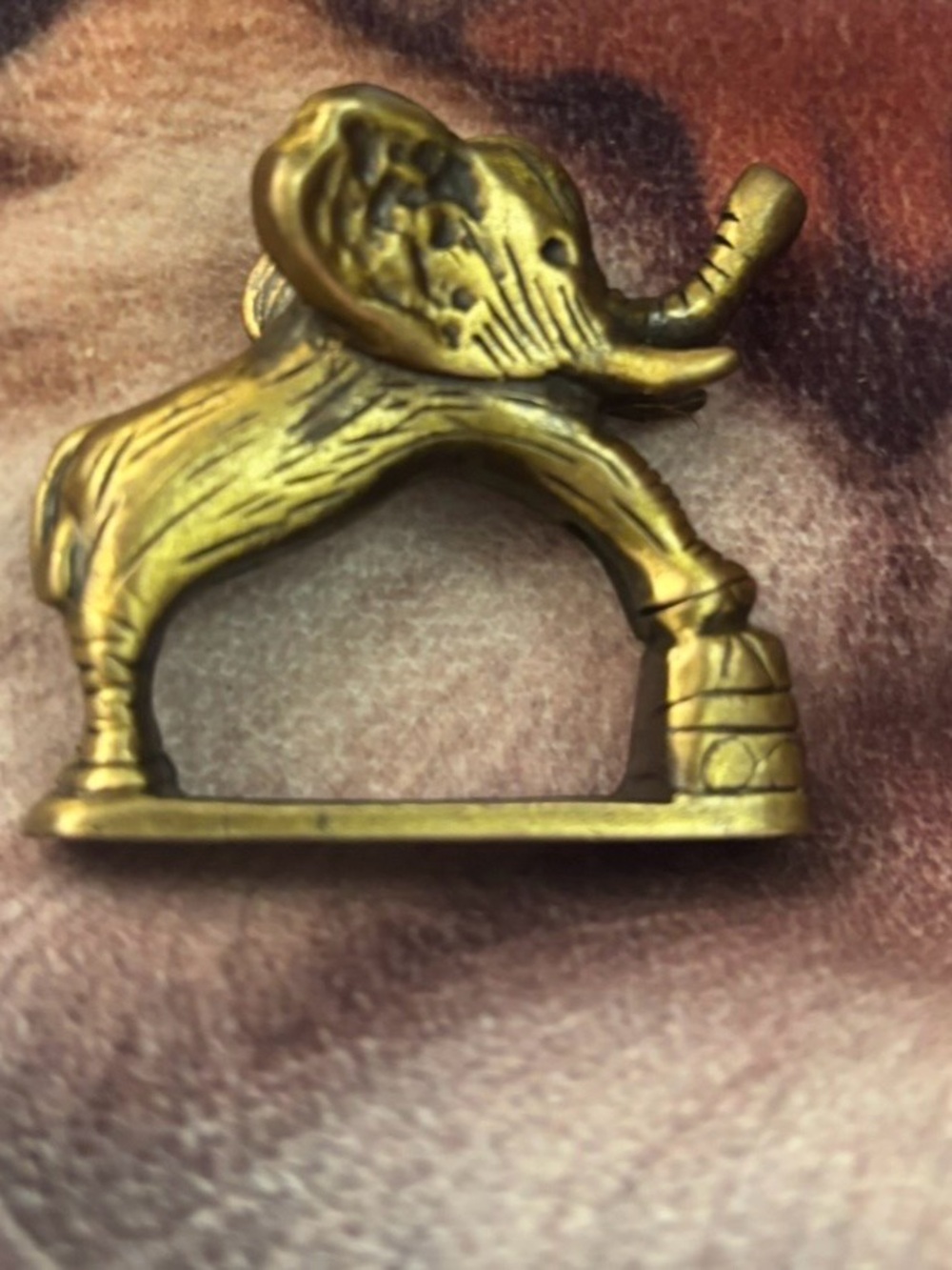 Vintage Antique Brass Style Circus Elephant
